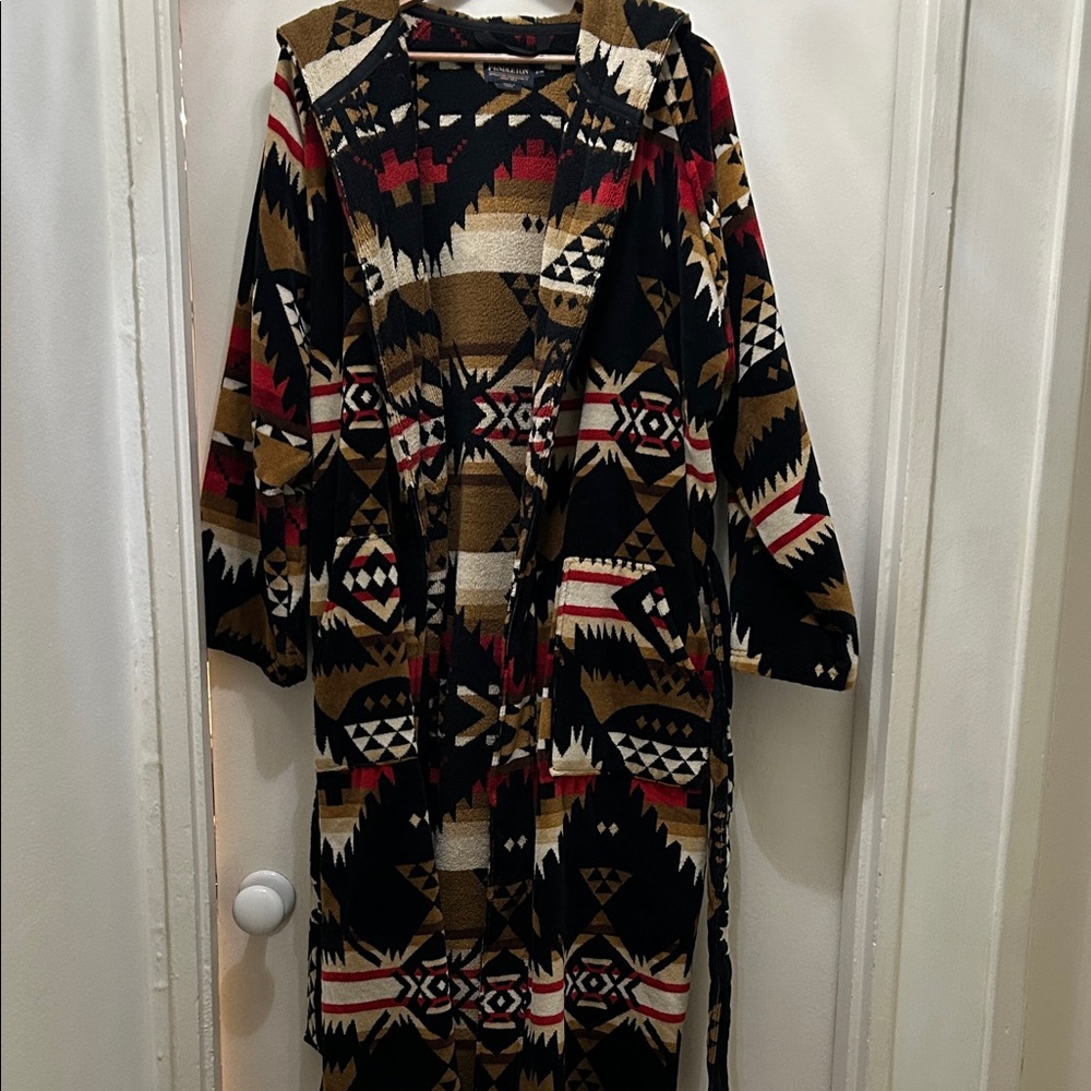 Pendleton Nehalem Cotton Velour Bathrobe NWOT - Picture 6 of 11
